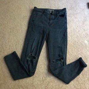 AE Super stretch hi-rise jeggings